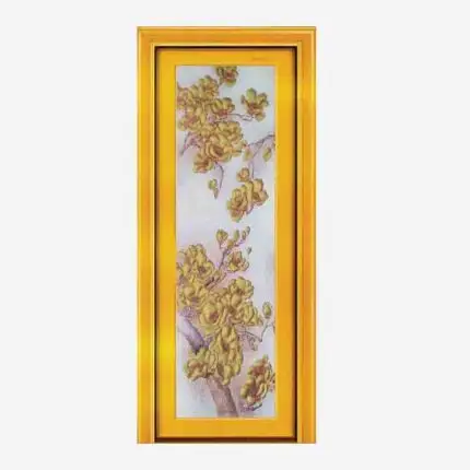 AliBaBa Aluminum Glass Door ABG Yellow Flower