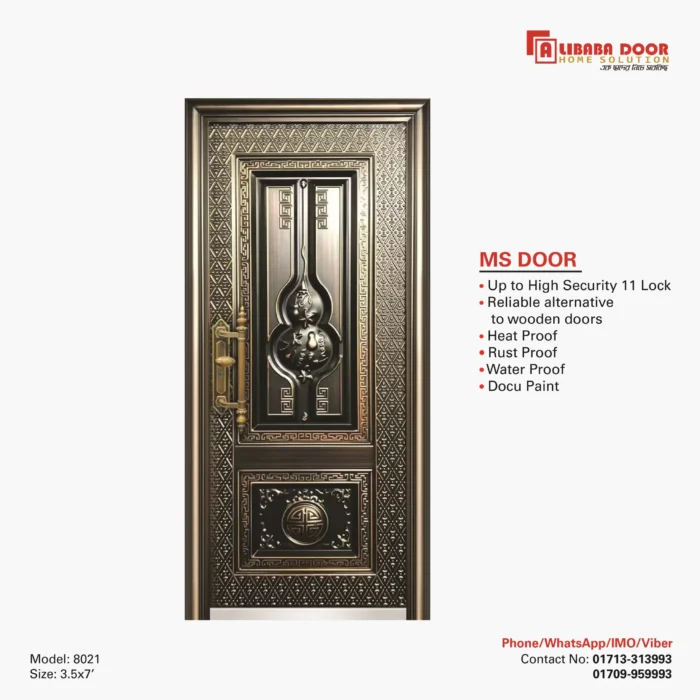 AliBaBa Metal Security Door / MS Door - 8021 - AliBaBa Door & Home Solution