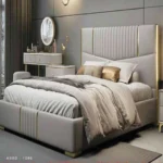 Image of AliBaBa Classic Wooden Bed abbd 1086