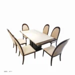 Image of Marble Top Dining Table