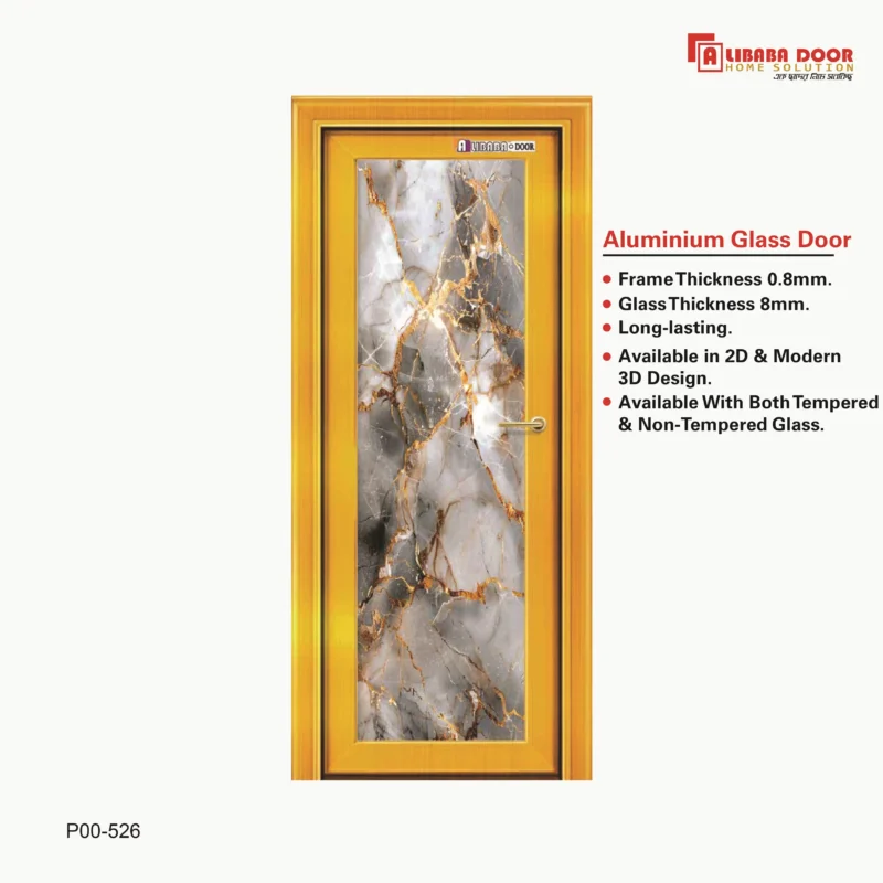 Image of AliBaBa Aluminum Glass Door