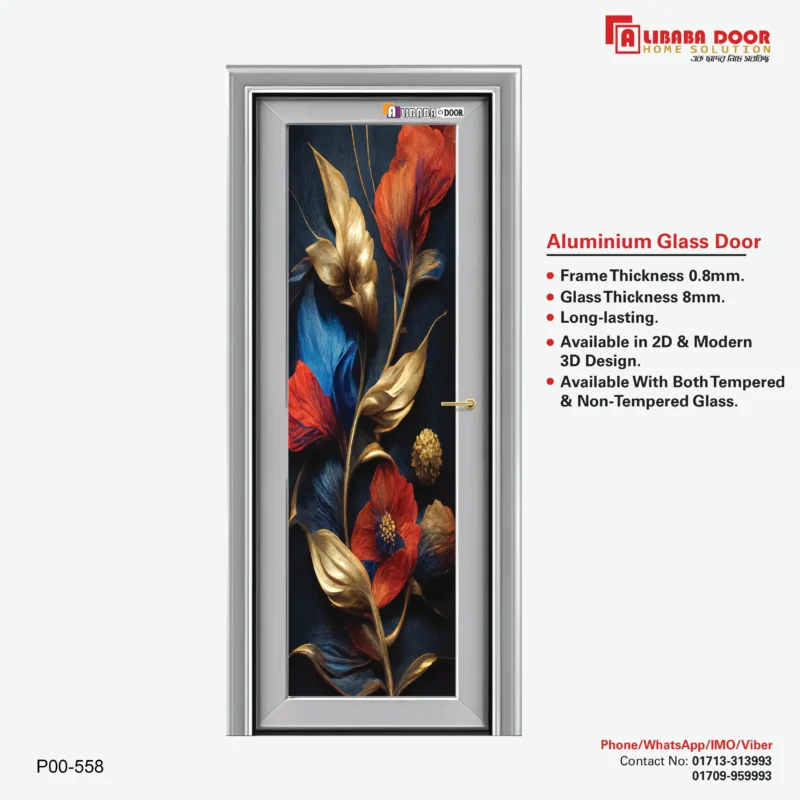 Image of AliBaBa Aluminum Glass Door