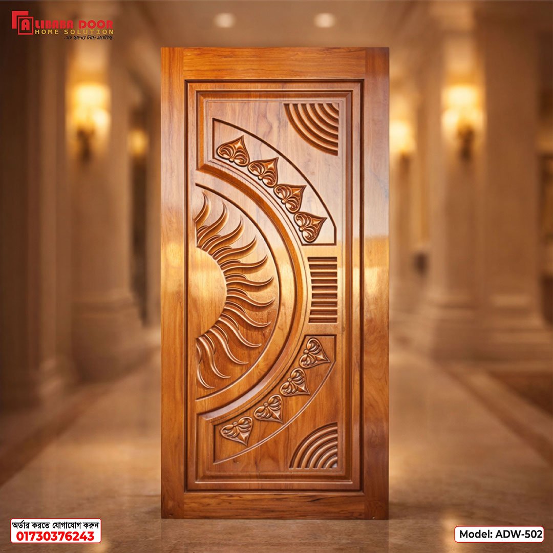 2 Premium Luxury Wooden Door ADW-502 | Burma Teak, Chittagong Teak & Mahogany - Image 1