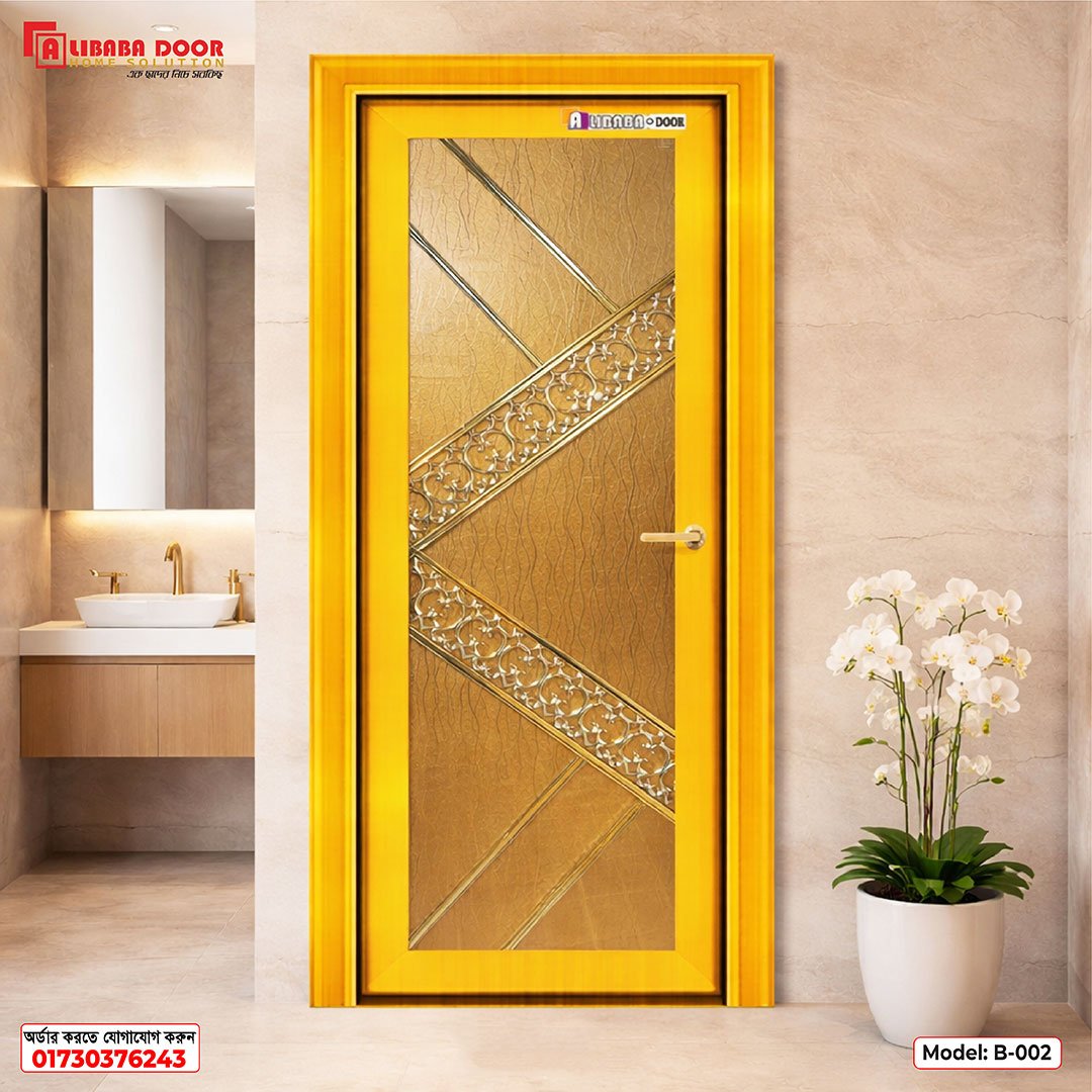 B-002 Stylish Design New Alibaba Aluminum Glass Door for Home & Office B-002 - Image 1