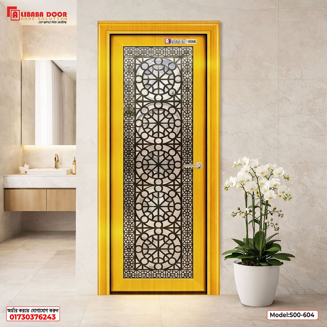 S00-604 Stylish Design New Alibaba Aluminum Glass Door for Home & Office S00-604 - Image 1