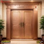 Metallic Bronze Color Security Door - Model: Ring